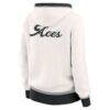 Las Vegas Aces WEAR by Erin Andrews Women's Hooded Sweater - Cream - Detail View