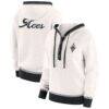 Las Vegas Aces WEAR by Erin Andrews Women's Hooded Sweater - Cream - Front View