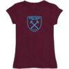 West Ham United Vive La Fete Girls Toddler Color Badge Fitted T-Shirt - - Front View