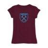 West Ham United Vive La Fete Girls Toddler Color Badge Fitted T-Shirt - - Side View