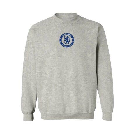 Chelsea Vive La Fete Women's Color Badge Pullover Sweatshirt - Heather Gray - Front View