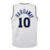 Tim Hardaway Golden State Warriors Mitchell & Ness Youth 1990-91 Hardwood Classics Swingman Throwback Home Jersey - White - Detail View