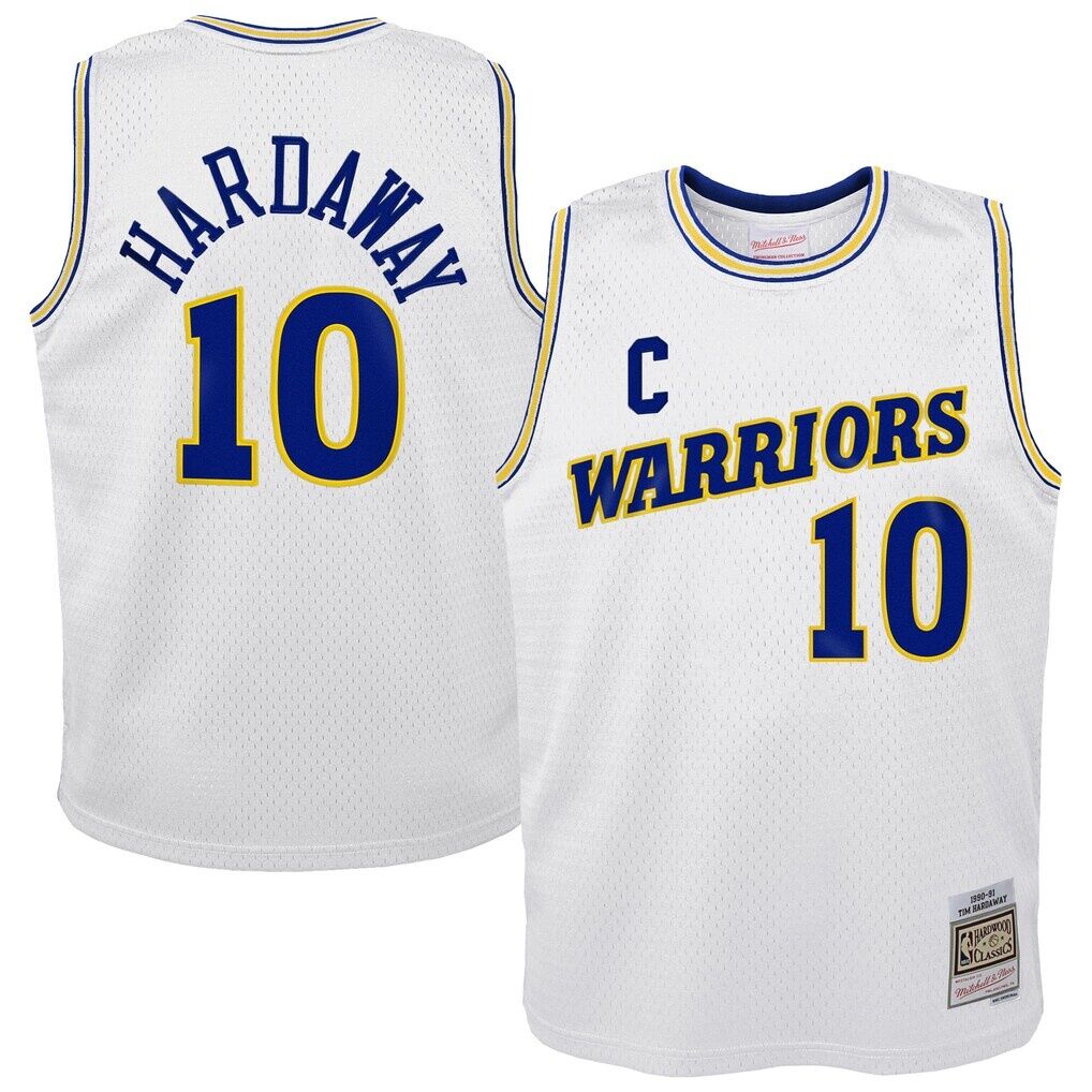 Tim Hardaway Golden State Warriors Mitchell & Ness Youth 1990-91 Hardwood Classics Swingman Throwback Home Jersey