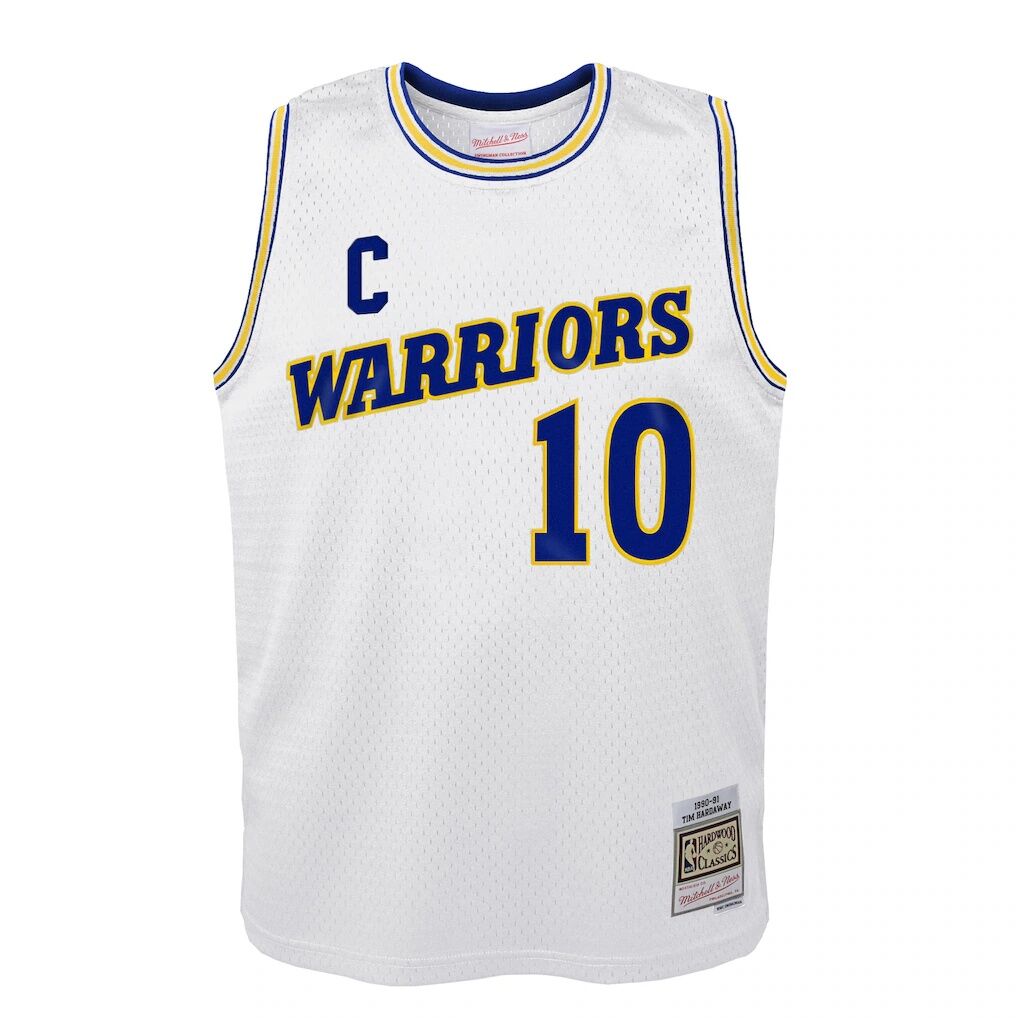 Tim Hardaway Golden State Warriors Mitchell & Ness Youth 1990-91 Hardwood Classics Swingman Throwback Home Jersey