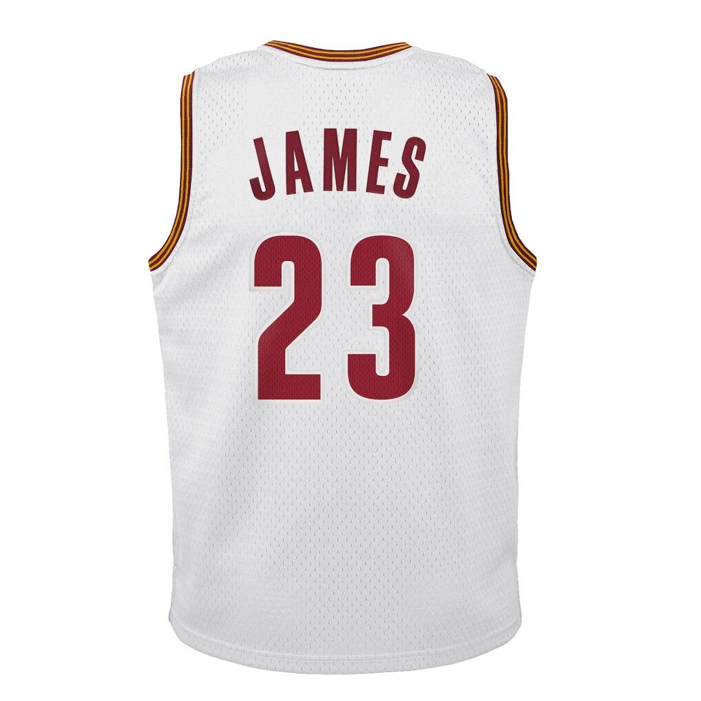 LeBron James Cleveland Cavaliers Mitchell & Ness Youth 2015-16 Hardwood Classics Swingman Throwback Home Jersey