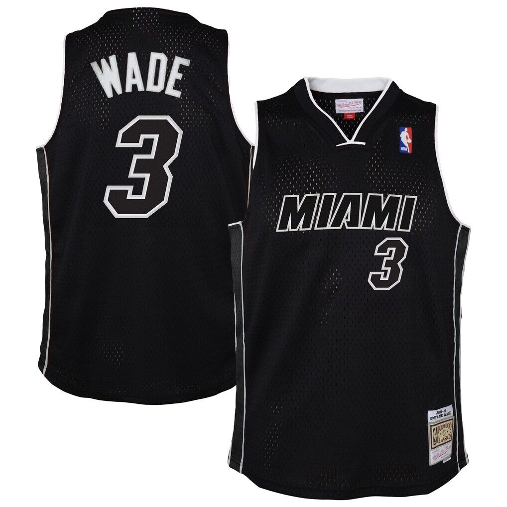Dwyane Wade Miami Heat Mitchell & Ness Youth 2011/12 Hardwood Classics Swingman Alternate Jersey