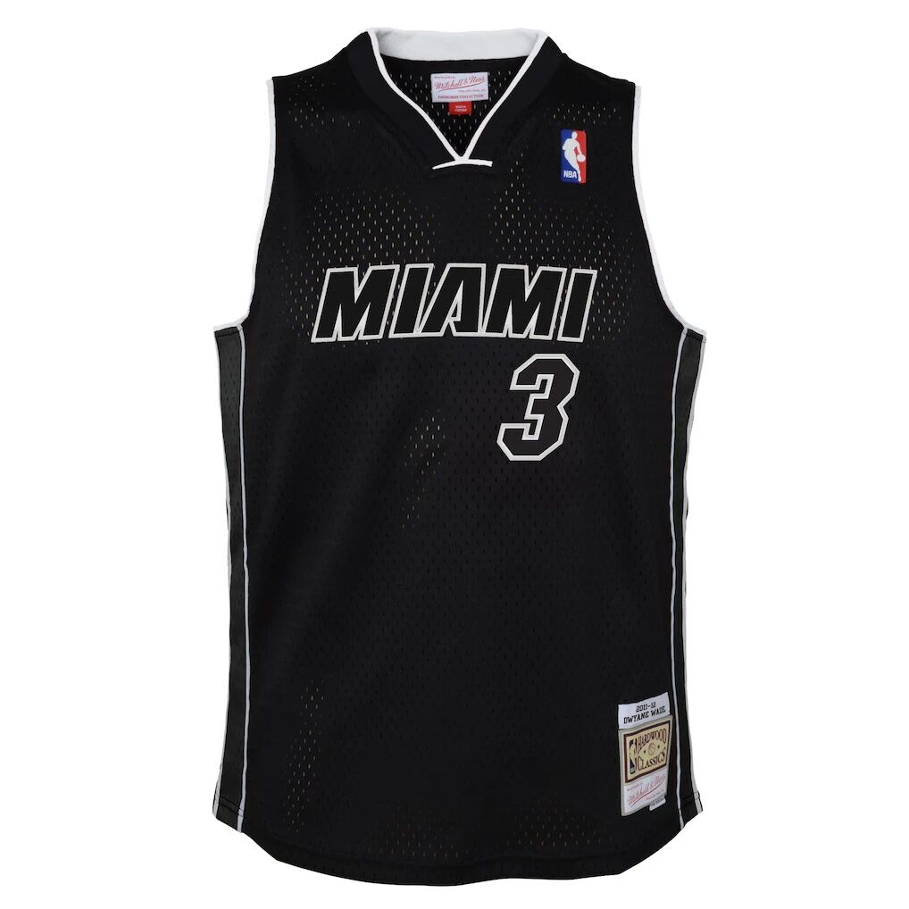 Dwyane Wade Miami Heat Mitchell & Ness Youth 2011/12 Hardwood Classics Swingman Alternate Jersey