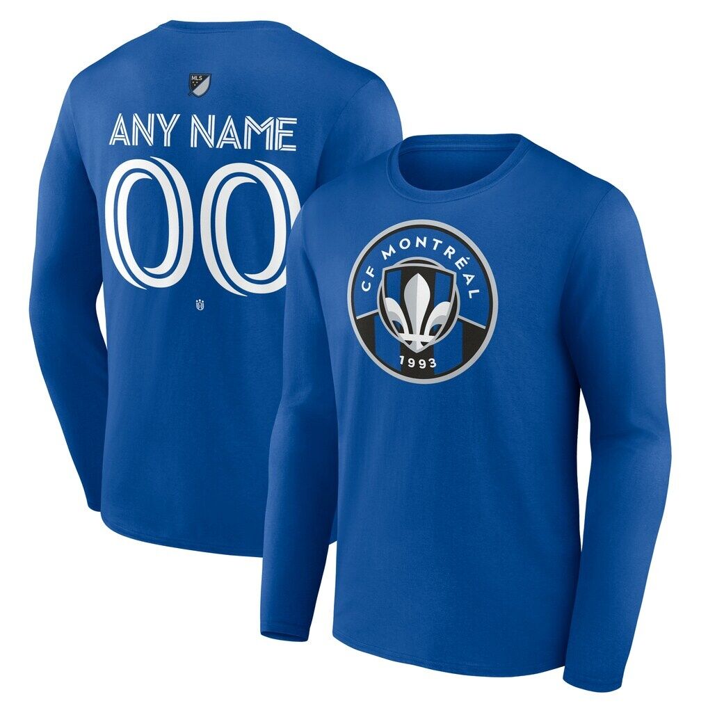 CF Montreal Custom Team Authentic Long Sleeve T-Shirt – Royal
