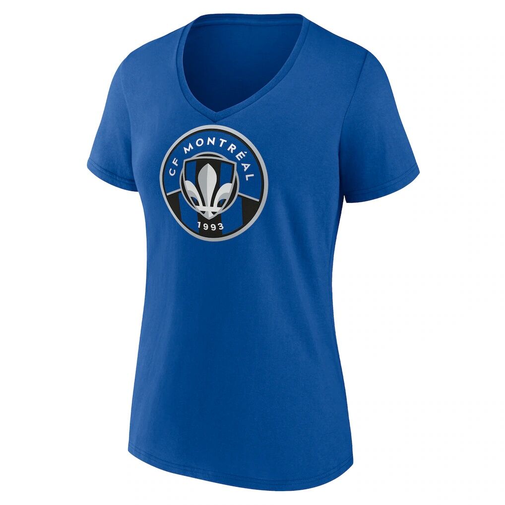 CF Montreal Women's Custom Team Authentic V-Neck T-Shirt - Royal