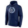 New York City FC Custom Team Authentic Pullover Hoodie - Navy - Side View