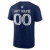 New York City FC Custom Team Authentic T-Shirt - Navy - Detail View