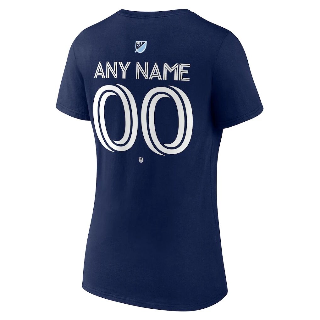 New York City FC Women's Custom Team Authentic V-Neck T-Shirt