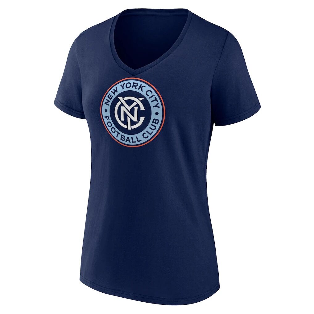 New York City FC Women's Custom Team Authentic V-Neck T-Shirt