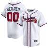 Atlanta Braves Nike Home Limited Pick-A-Player Retired Roster Jersey - White - Front View