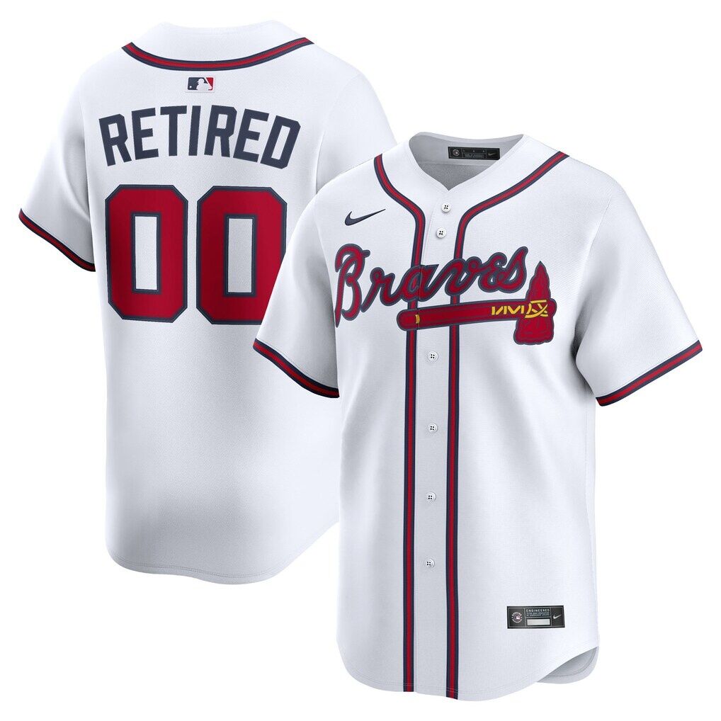 Atlanta Braves Nike Home Limited Pick-A-Player Retired Roster Jersey