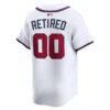 Atlanta Braves Nike Home Limited Pick-A-Player Retired Roster Jersey - White - Side View