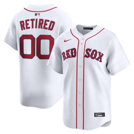 Boston Red Sox Nike Home Limited Pick-A-Player Retired Roster Jersey - White - Front View