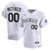 Colorado Rockies Nike Home Limited Pick-A-Player Retired Roster Jersey - White - Front View