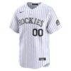 Colorado Rockies Nike Home Limited Pick-A-Player Retired Roster Jersey - White - Side View