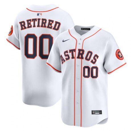 Houston Astros Nike Home Limited Pick-A-Player Retired Roster Jersey - White - Front View