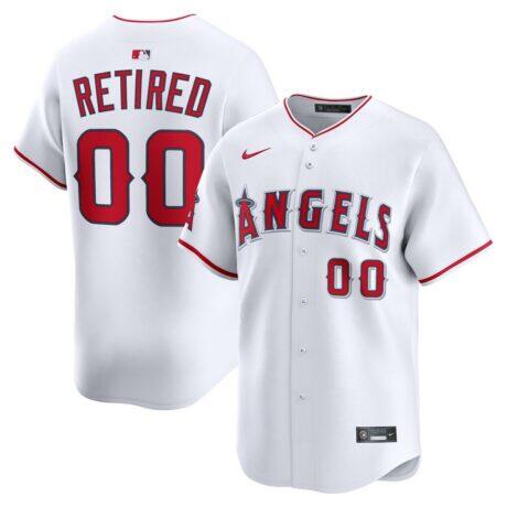Los Angeles Angels Nike Home Limited Pick-A-Player Retired Roster Jersey - White - Front View