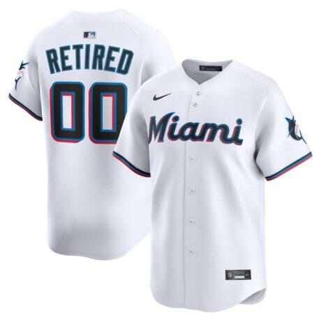 Miami Marlins Nike Home Limited Pick-A-Player Retired Roster Jersey - White - Front View