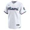 Miami Marlins Nike Home Limited Pick-A-Player Retired Roster Jersey - White - Side View