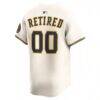 Milwaukee Brewers Nike Home Limited Pick-A-Player Retired Roster Jersey - Cream - Detail View