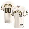 Milwaukee Brewers Nike Home Limited Pick-A-Player Retired Roster Jersey - Cream - Front View