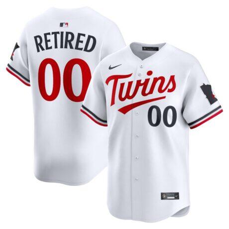 Minnesota Twins Nike Home Limited Pick-A-Player Retired Roster Jersey - White - Front View
