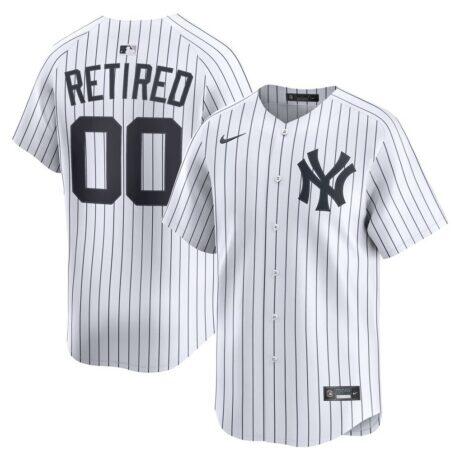 New York Yankees Nike Home Limited Pick-A-Player Retired Roster Jersey - White - Front View
