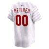 Philadelphia Phillies Nike Home Limited Pick-A-Player Retired Roster Jersey - White - Detail View