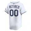 Tampa Bay Rays Nike Home Limited Pick-A-Player Retired Roster Jersey - White - Detail View