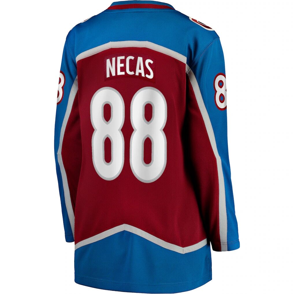 Martin Necas Colorado Avalanche Fashion7 Women's  Breakaway Player Jersey - Burgundy
