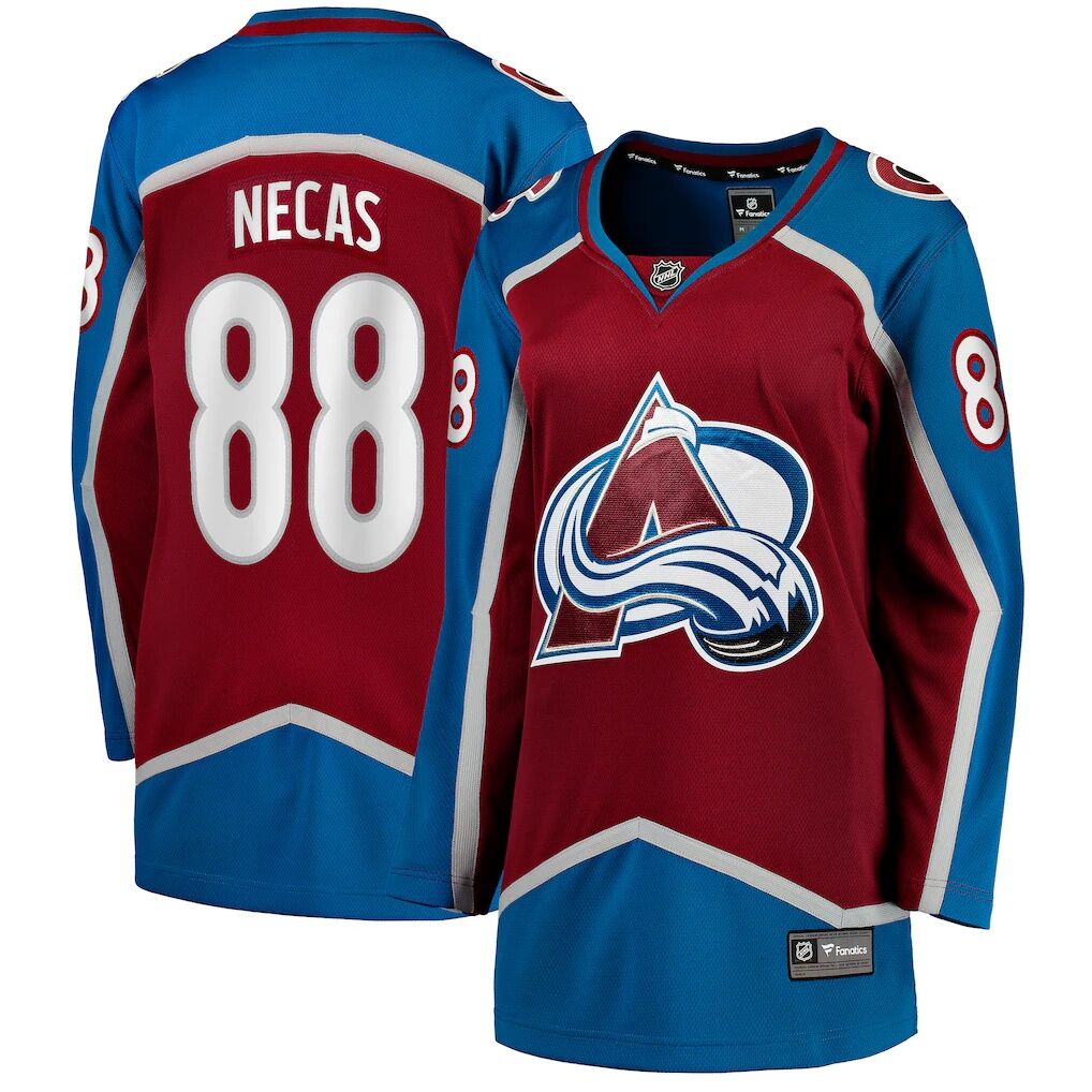 Martin Necas Colorado Avalanche Fashion7 Women's  Breakaway Player Jersey - Burgundy