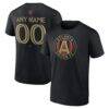 Atlanta United FC Custom Team Authentic T-Shirt - Black - Front View