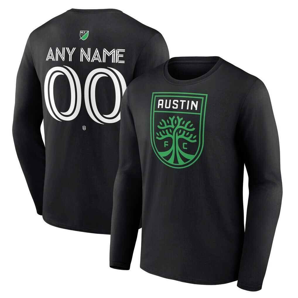 Austin FC Custom Team Authentic Long Sleeve T-Shirt