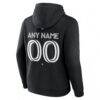 Charlotte FC Custom Team Authentic Pullover Hoodie - Black - Detail View