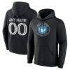 Charlotte FC Custom Team Authentic Pullover Hoodie - Black - Front View