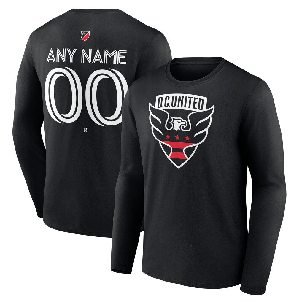 D.C. United Custom Team Authentic Long Sleeve T-Shirt