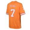 Bucky Irving Tampa Bay Buccaneers Nike Youth Alternate Game Jersey - Creamsicle - Detail View