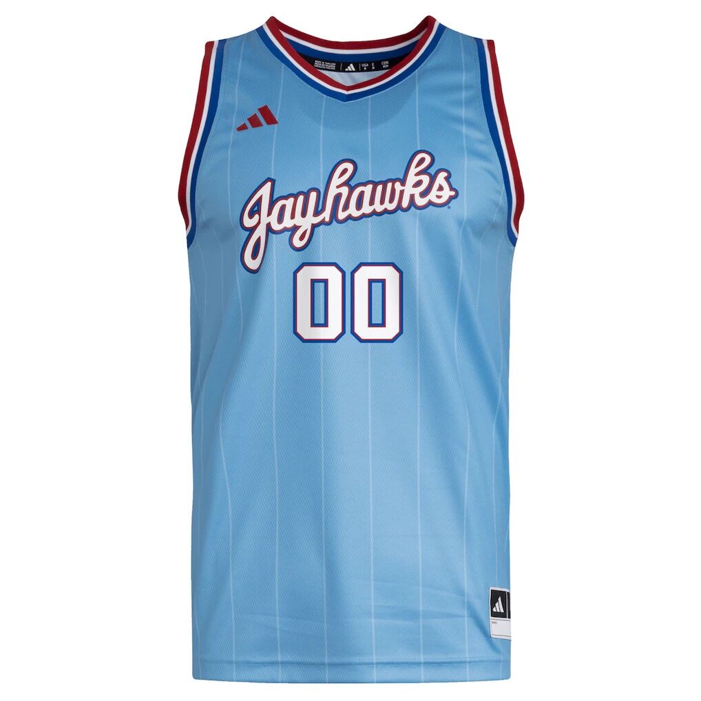 #00 Kansas Jayhawks adidas Replica Swingman Jersey - Light Blue