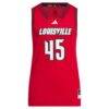 #45 Louisville Cardinals adidas Youth Replica Swingman Jersey - Red - Side View