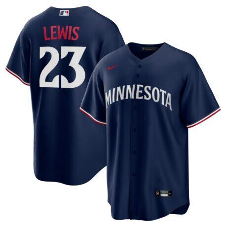 Royce Lewis Minnesota Twins Nike Alternate 2 Replica Jersey - Navy - Front View
