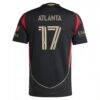 #17 Atlanta United FC adidas 2025 The Connector Authentic Jersey - Black - Detail View