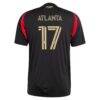 #17 Atlanta United FC adidas 2025 The Connector Replica Player Jersey - Black - Detail View