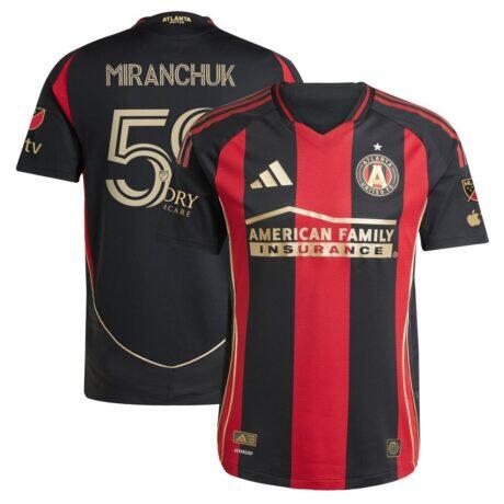 Aleksei Miranchuk Atlanta United FC adidas 2025 The Connector Authentic Player Jersey - Black - Front View