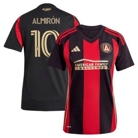 Miguel Almiron Atlanta United FC adidas Women's 2025 The Connector Replica Player Jersey - Black - Front View