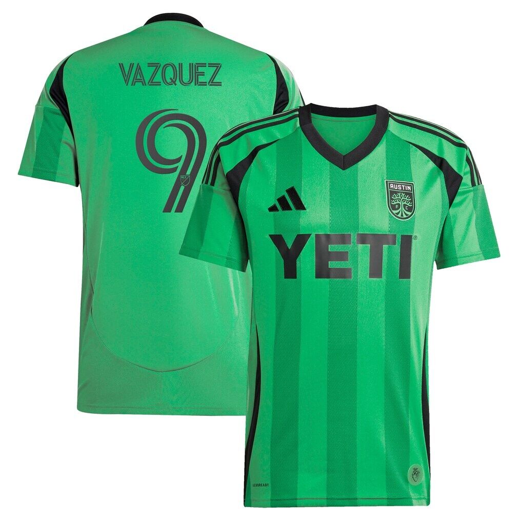 Brandon Vazquez Austin FC adidas 2025 The Heartbeat Kit Replica Player Jersey
