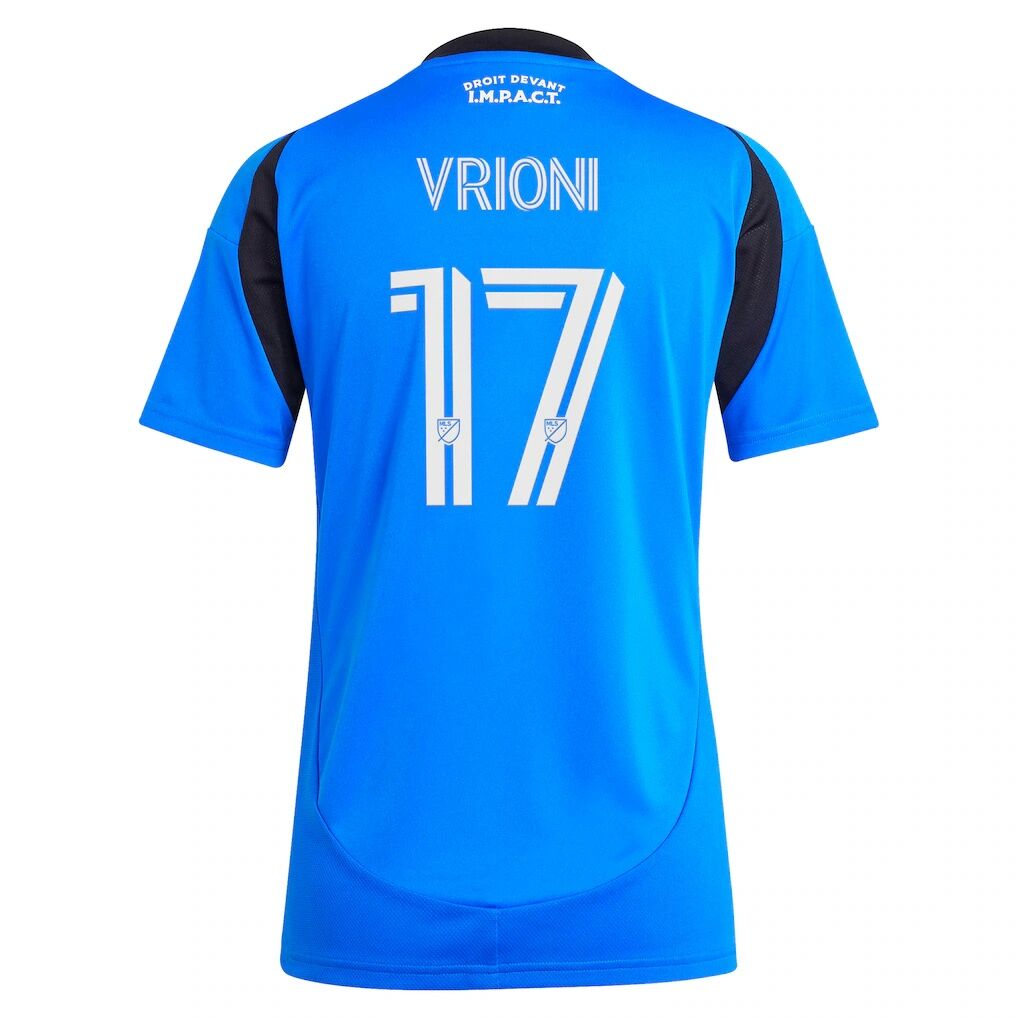 Giacomo Vrioni CF Montreal adidas Women's 2025 Montréal Original Replica Player Jersey